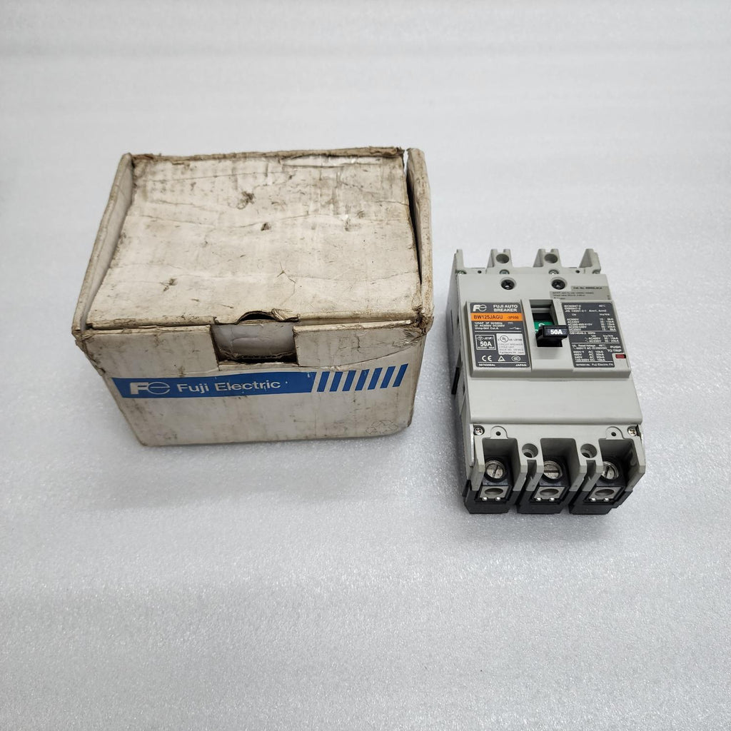 FUJI ELECTRIC BW125JAGU 3-POLE CIRCUIT BREAKER 50A BW125JAGU-3P050