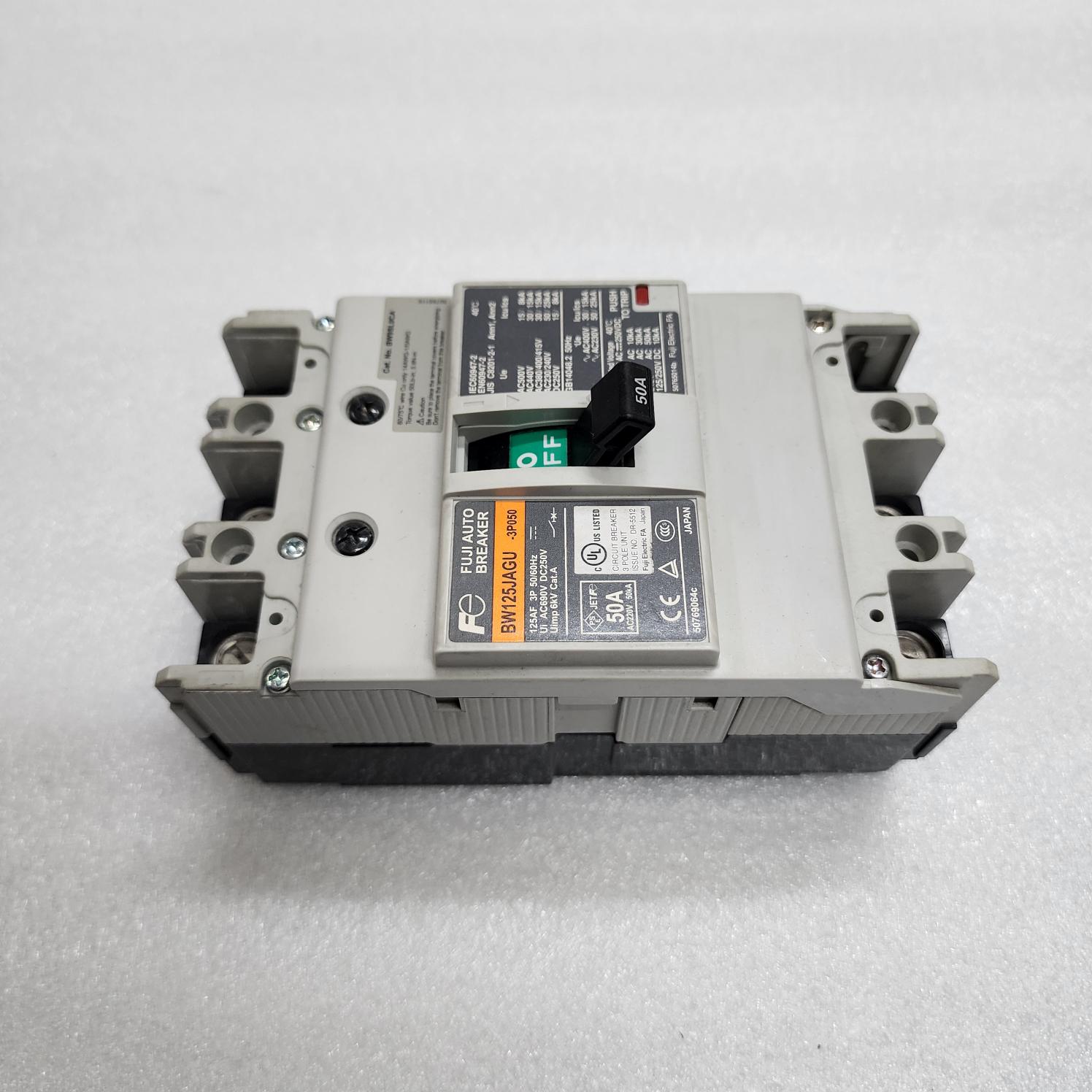 FUJI ELECTRIC BW125JAGU 3-POLE CIRCUIT BREAKER 50A BW125JAGU-3P050