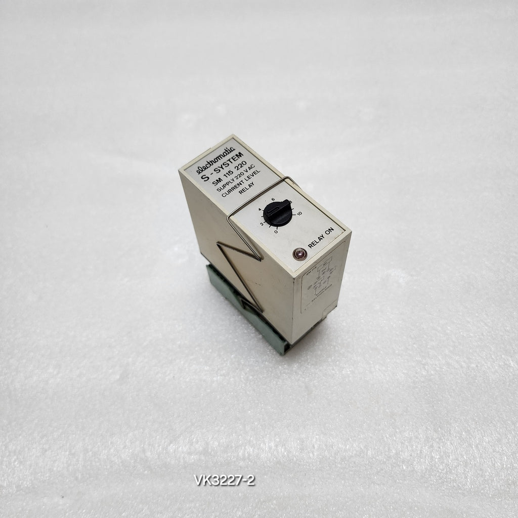 ELECTROMATIC SM115220 CURRENT LEVEL RELAY 220VAC