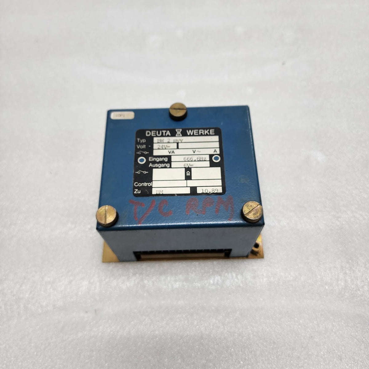 DEUTA WERKE BW 2 MYV 24VDC