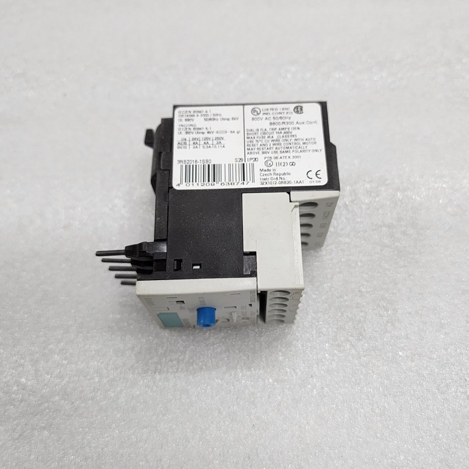 SIEMENS SIRIUS 3RB2016-1SB0 OVERLOAD RELAY 3-12A