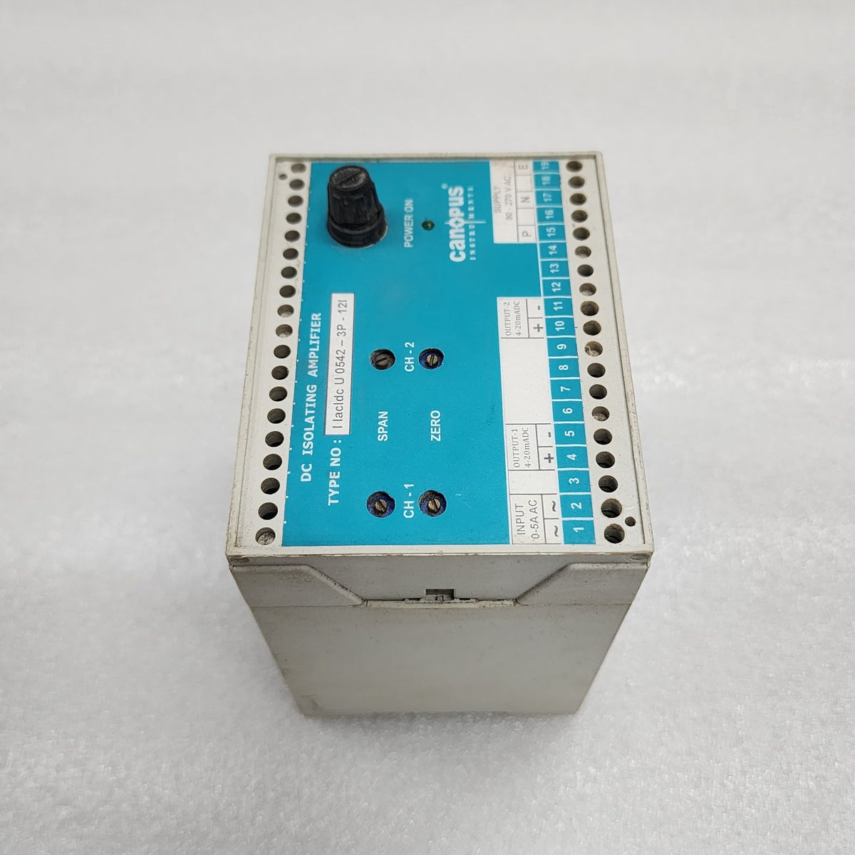 CANOPUS l lacldc U 0542-3P-12I DC ISOLATING AMPLIFIER