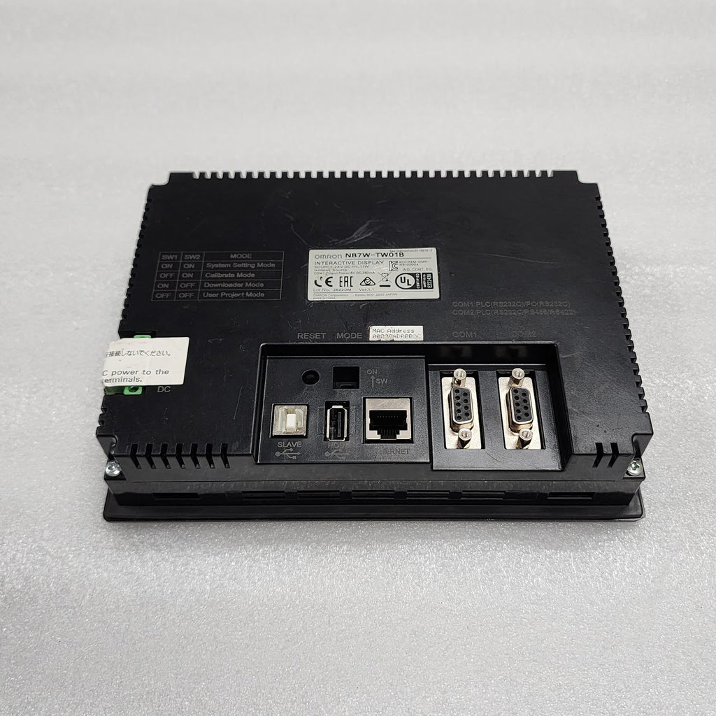 OMRON NB7W-TW01B HMI INTERACTIVE DISPLAY 24V DC