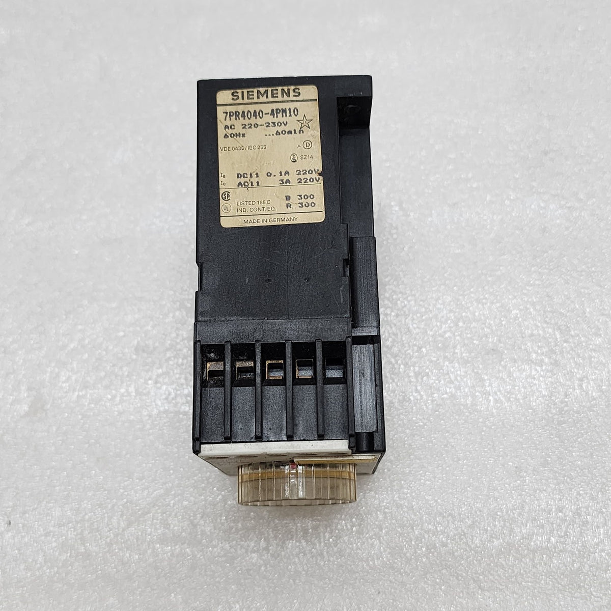 SIEMENS 7PR4040-4PM10 TIME RELAY 220-240V