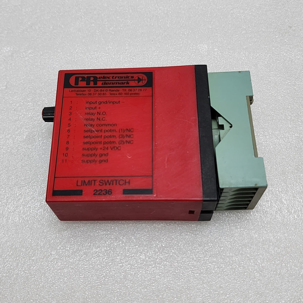 PR ELECTRONICS 2236 LIMIT SWITCH 2236 B1B1 24VDC