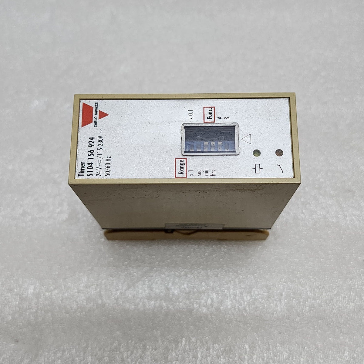 CARLO GAVAZZI S104156924 MULTIFUNCTION TIMER 24VAC-DC/115-230VAC