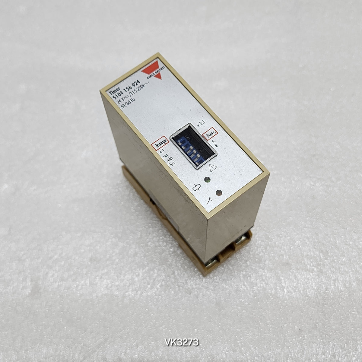 CARLO GAVAZZI S104156924 MULTIFUNCTION TIMER 24VAC-DC/115-230VAC