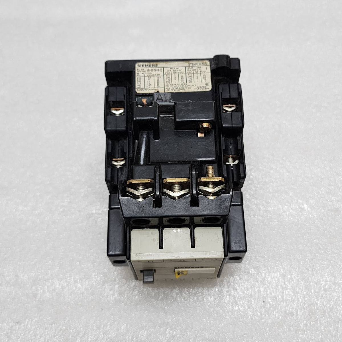 SIEMENS 3TB44 17-0A CONTACTOR