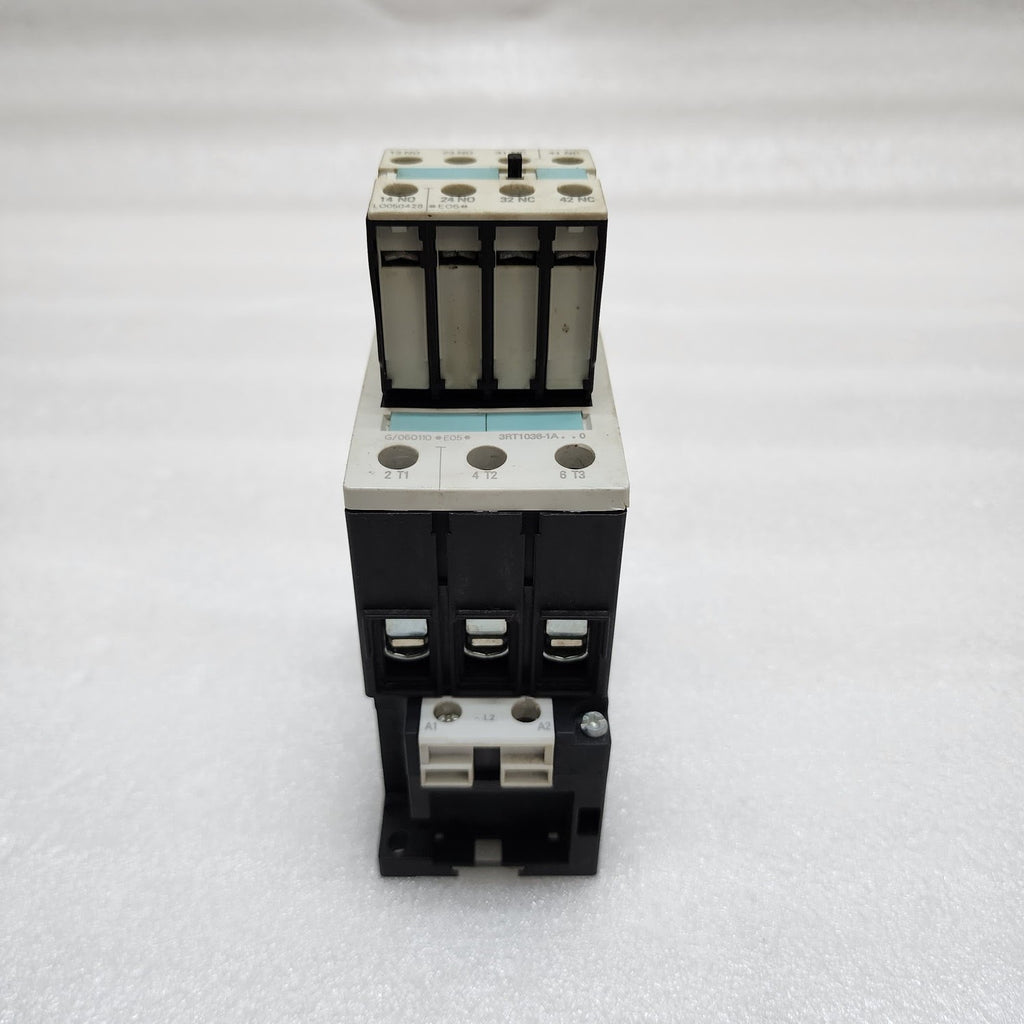 SIEMENS 3RT1036-1AL20 CONTACTOR COIL VOLTAGE 230V AUXILIARY 3RH1921-1FA22