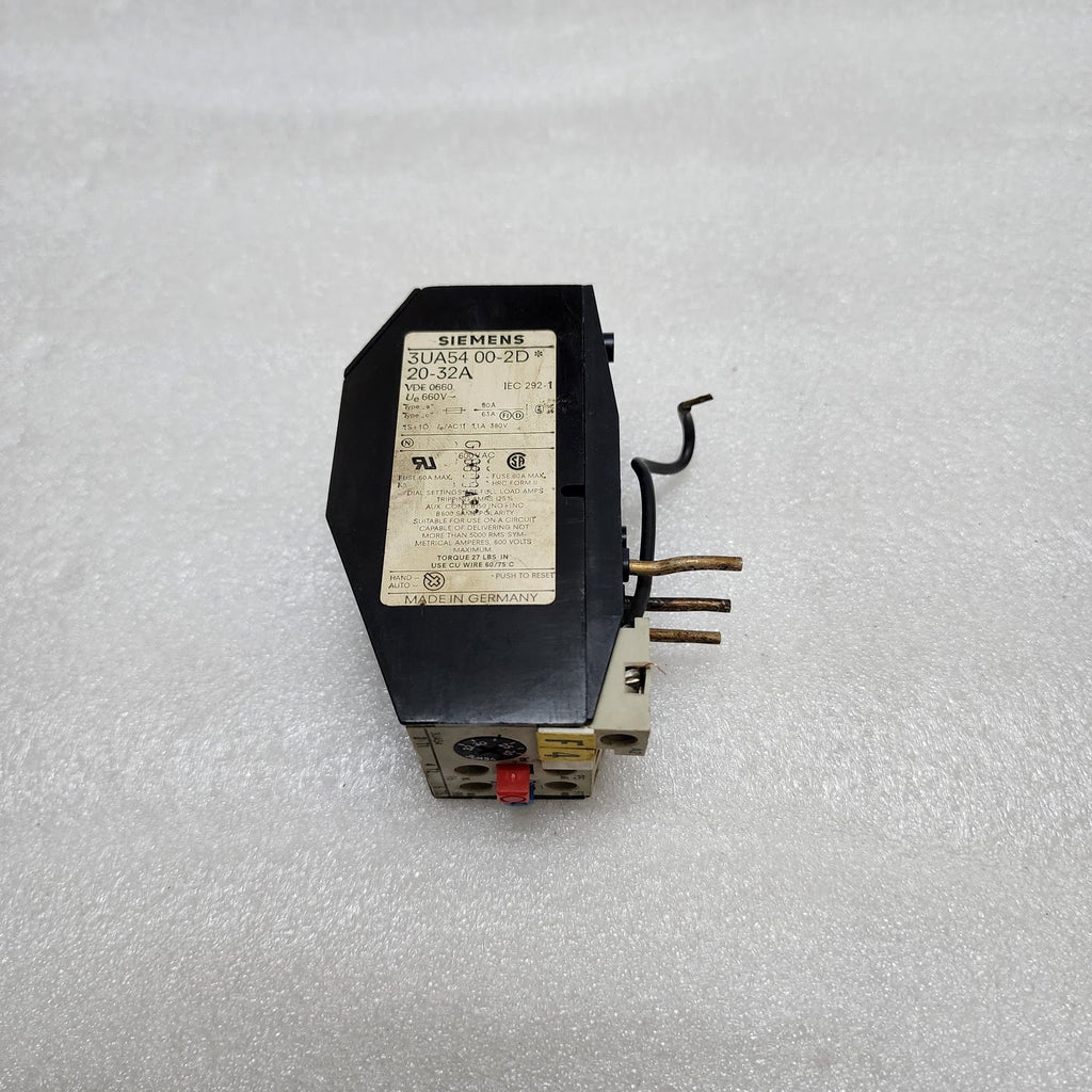 SIEMENS 3UA5400-2D OVERLOAD RELAY 20-32A