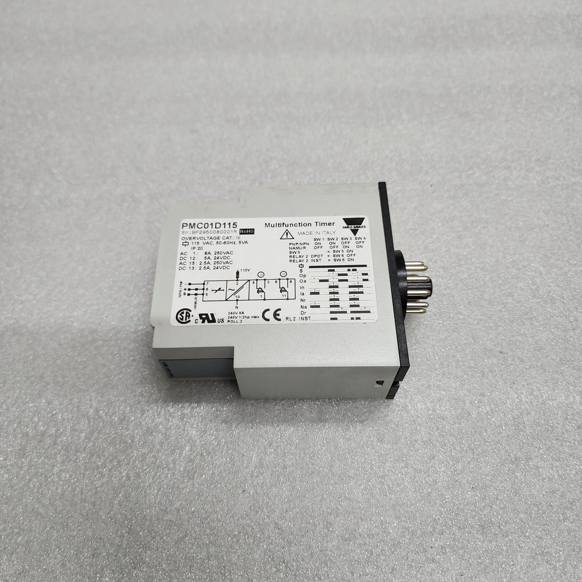 CARLO GAVAZZI PMC01D115 MULTIFUNCTION TIMER