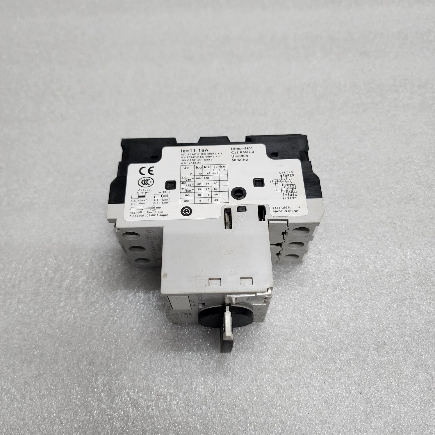 FUJI ELECTRIC BM3RHB-016 MANUAL MOTOR STARTER 11-16A