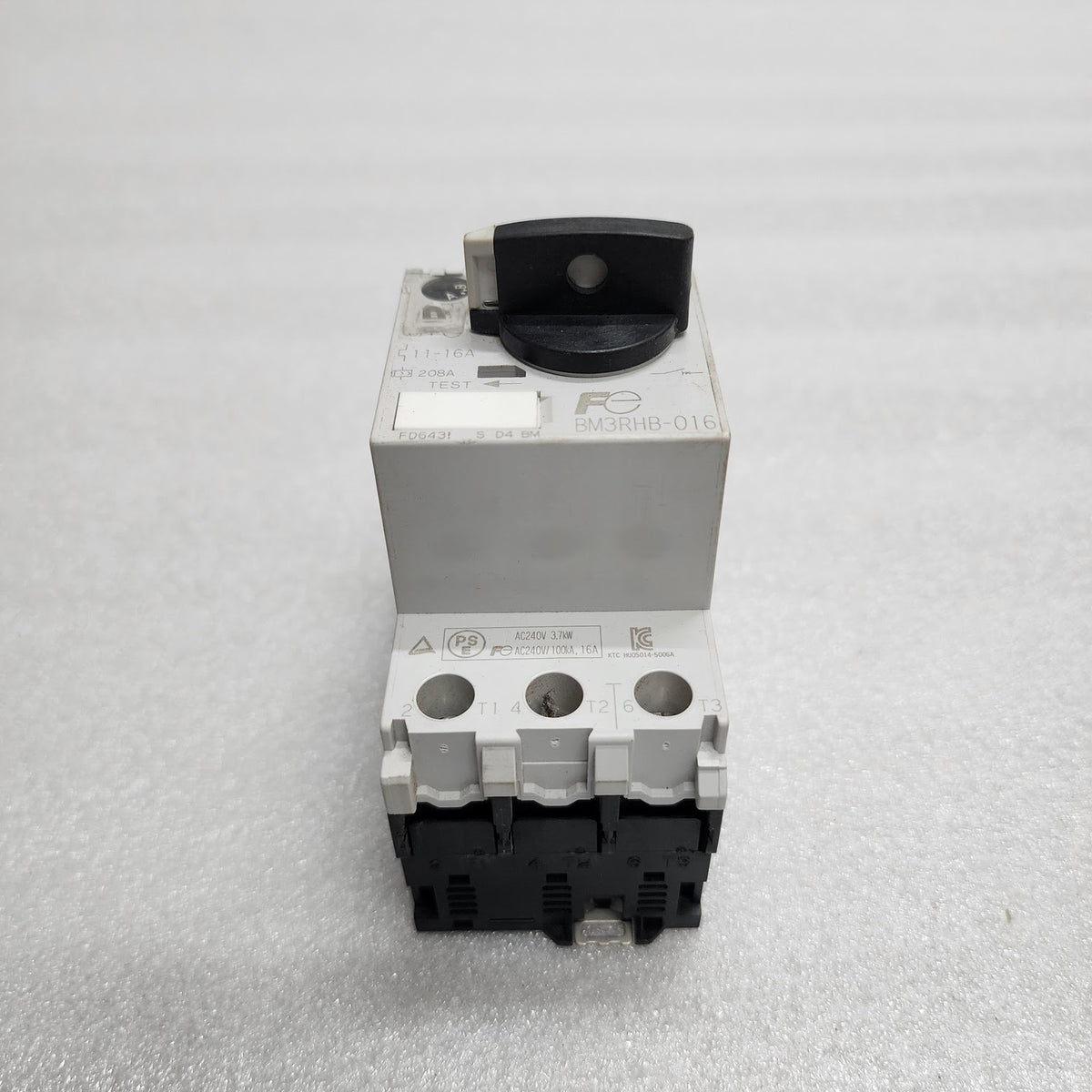 FUJI ELECTRIC BM3RHB-016 MANUAL MOTOR STARTER 11-16A