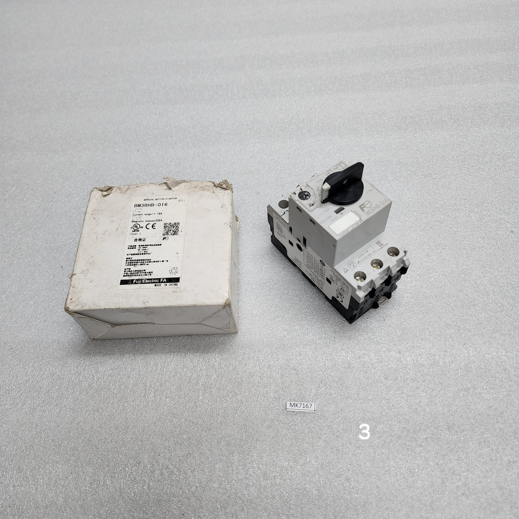 FUJI ELECTRIC BM3RHB-016 MANUAL MOTOR STARTER 11-16A