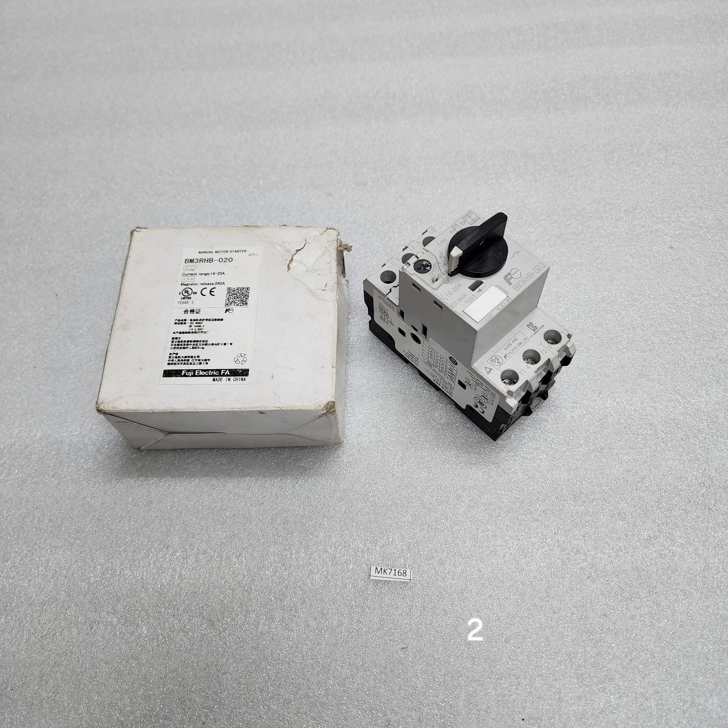 FUJI ELECTRIC BM3RHB-020 MANUAL MOTOR STARTER 14-20A