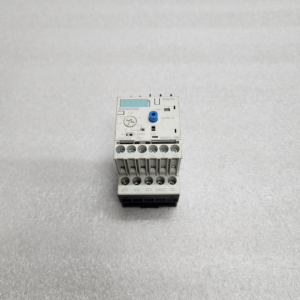 SIEMENS 3RB2016-1RB0 OVERLOAD RELAY 0.1-0.4A