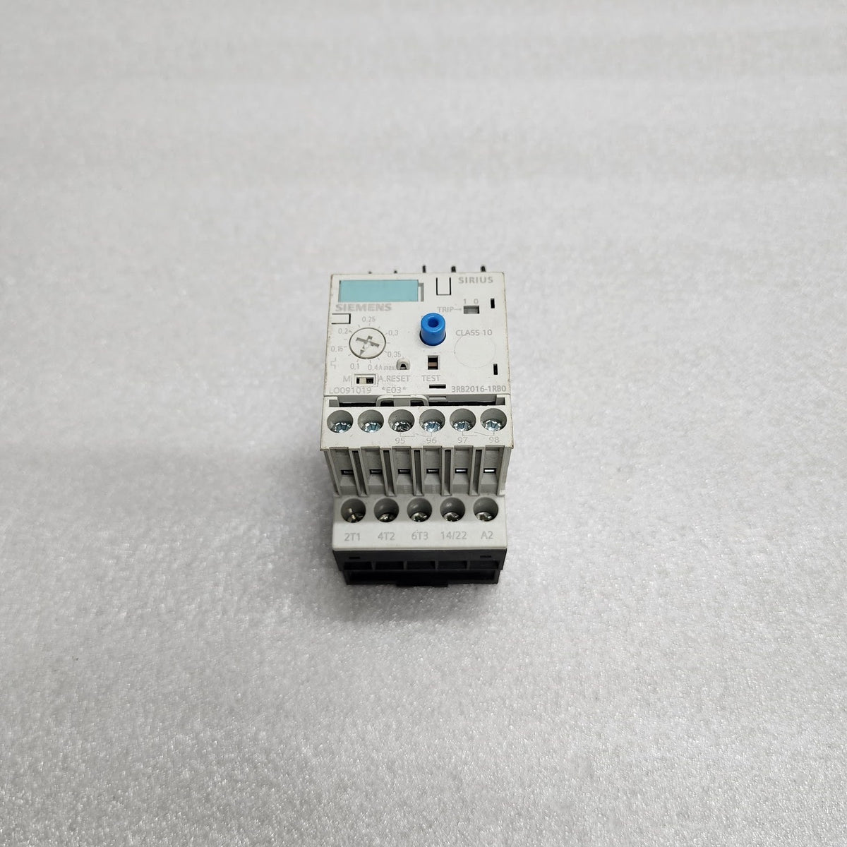 SIEMENS 3RB2016-1RB0 OVERLOAD RELAY 0.1-0.4A