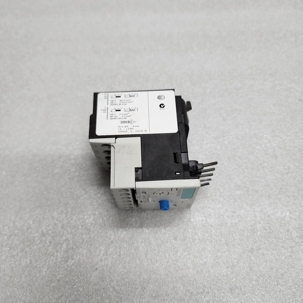 SIEMENS 3RB2016-1PB0 OVERLOAD RELAY 1-4A
