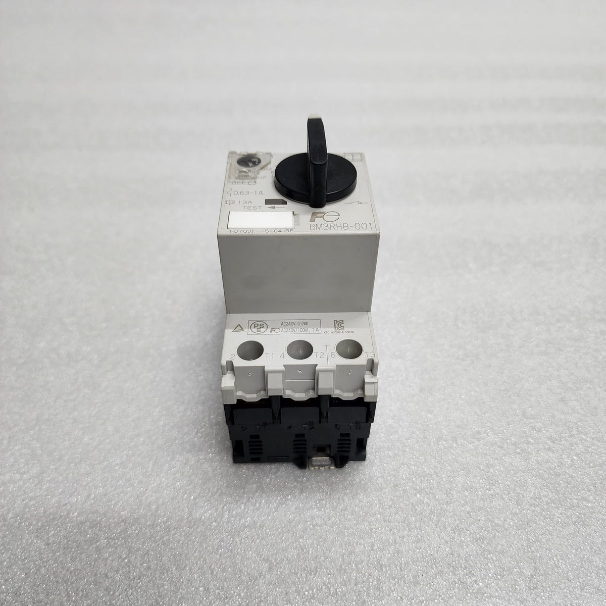 FUJI ELECTRIC BM3RHB-001 MANUAL MOTOR STARTER 0.63-1A