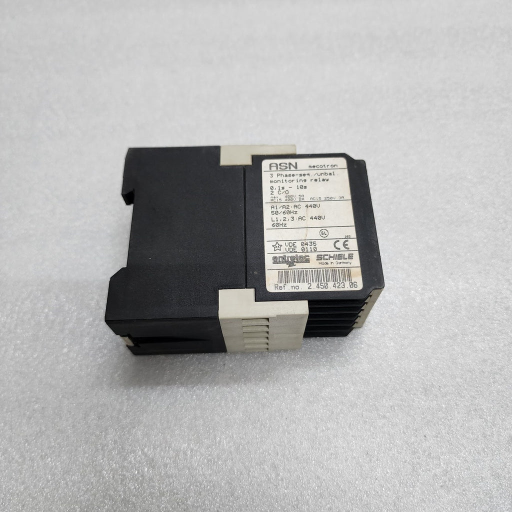 SCHIELE ENTRELEC ASN 3-PHASE SEQ MONITORING RELAY 2.450.423.06 440V