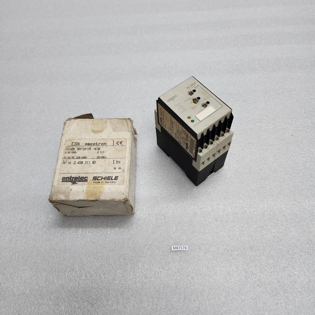 ENTRELEC SCHIELE ESN VOLTAGE MONITORING RELAY 2.450.211.02 220-240V 245021102