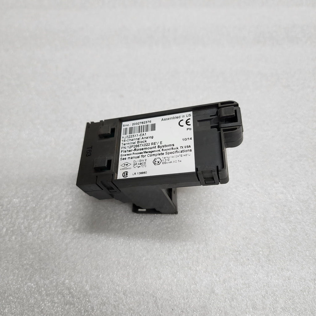 FISHER-ROSEMOUNT KJ3223X1-EA1 16-CHANNEL ANALOG TERMINAL BLOCK 12P2867X022 REV E