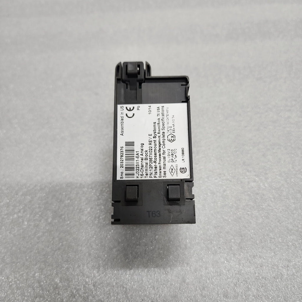 FISHER-ROSEMOUNT KJ3223X1-EA1 16-CHANNEL ANALOG TERMINAL BLOCK 12P2867X022 REV E