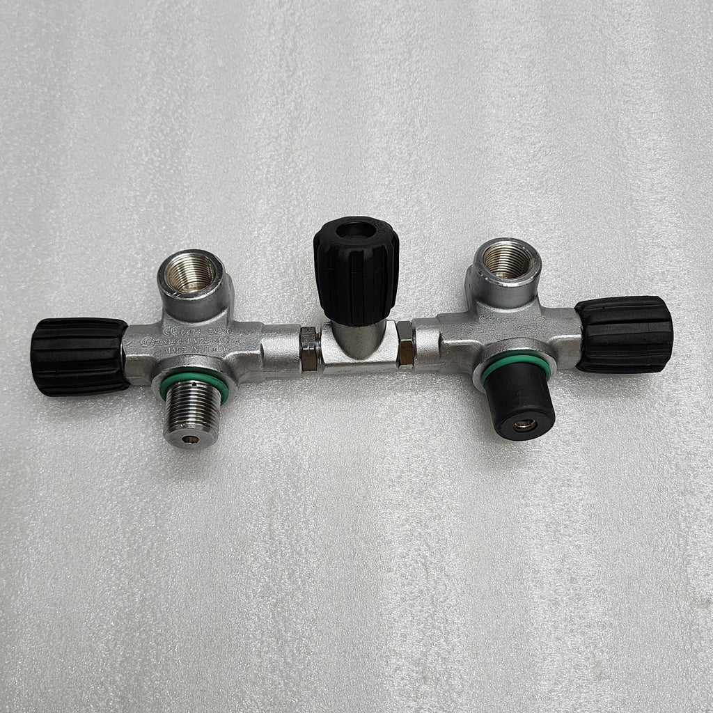 DOUBLE TANK MANIFOLD M25-300 DIVING CYLINDER VALVE 300 BAR