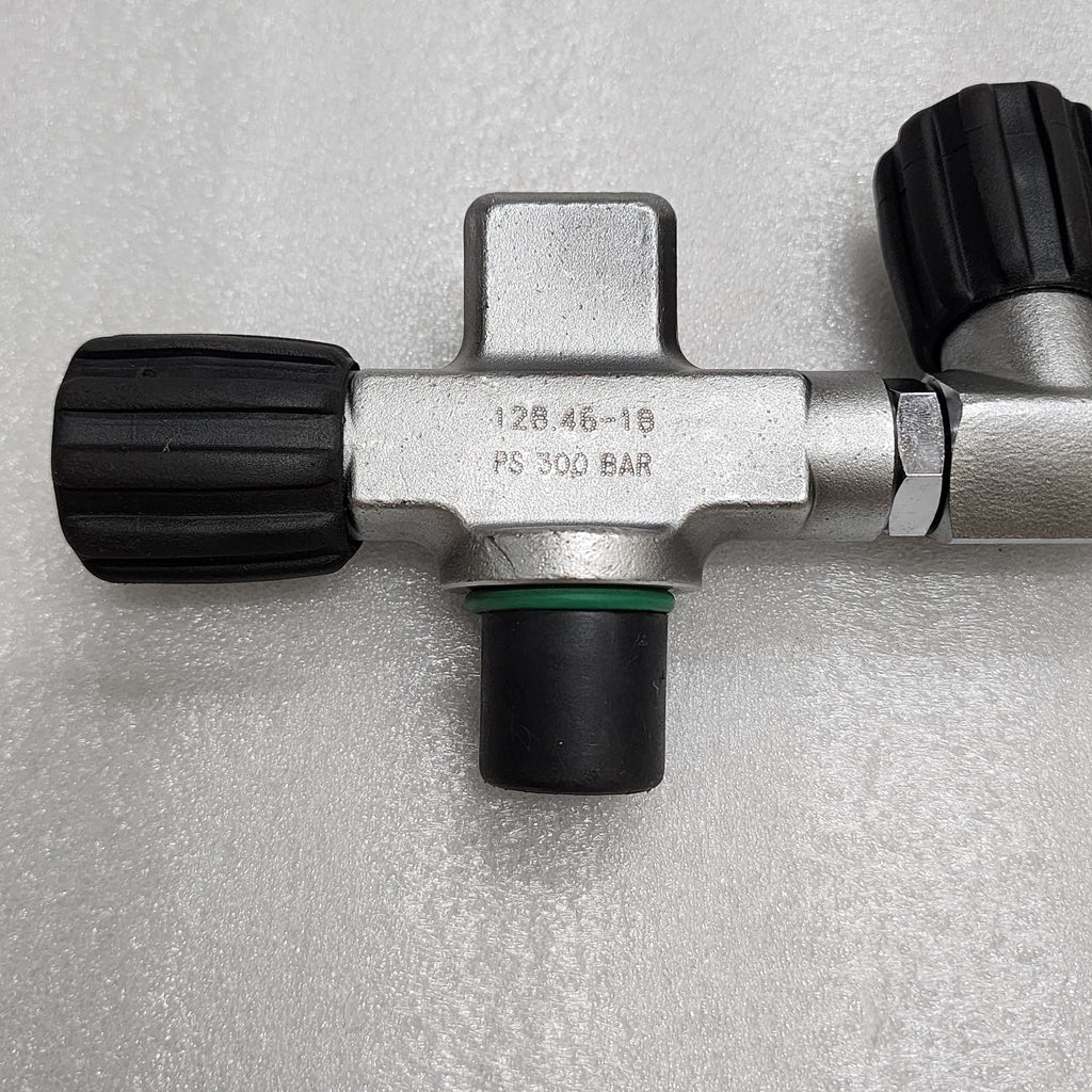 DOUBLE TANK MANIFOLD M25-300 DIVING CYLINDER VALVE 300 BAR