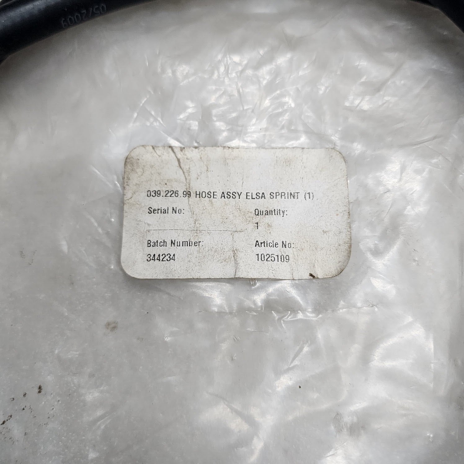 SCOTT ELSA 2000 1025109 EEBD HOSE ASSY