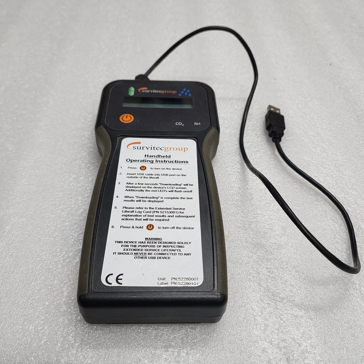 SURVITEC GROUP 52280001 HANDHELD OPERATING REMOTE 52280101