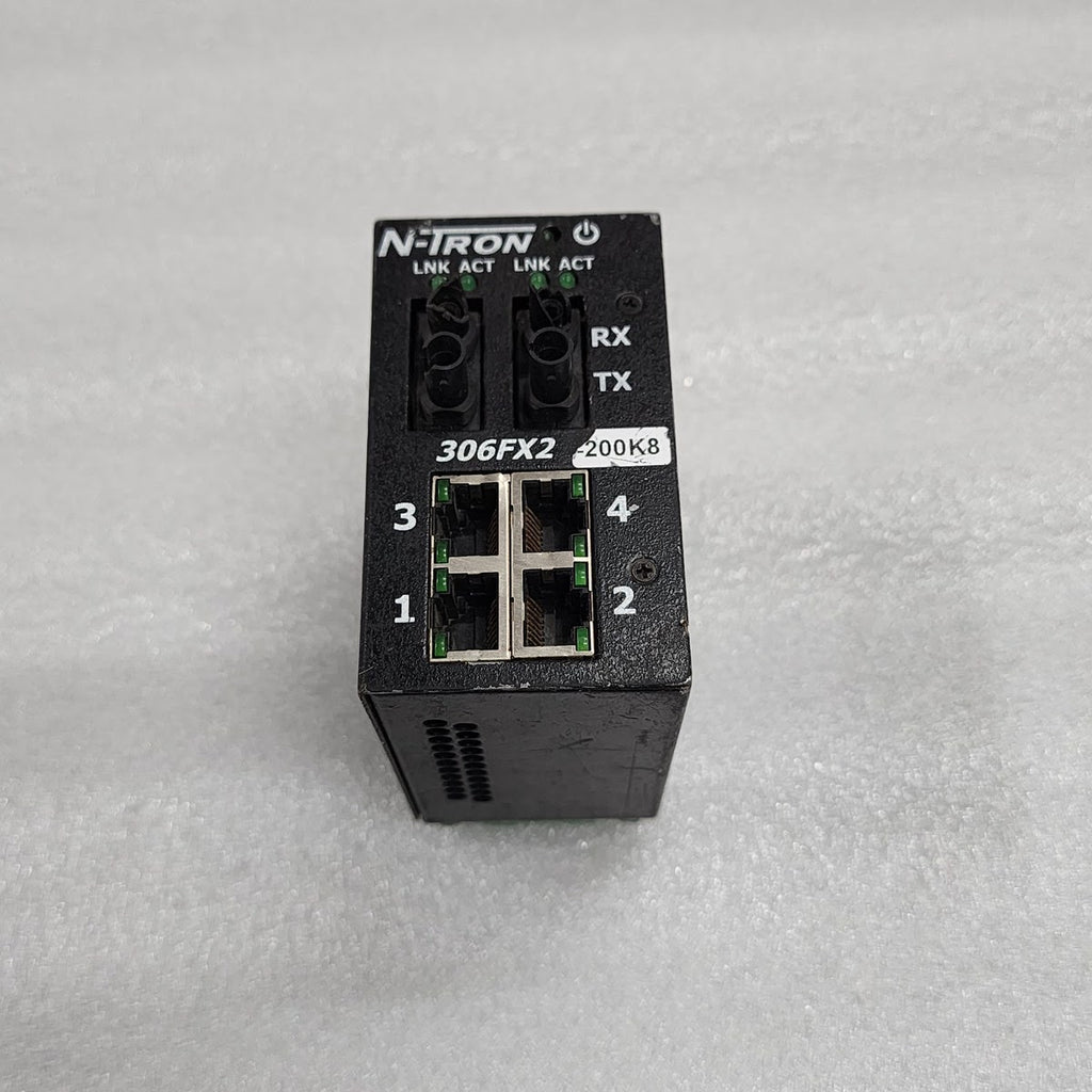 N-TRON 306FX2-N-ST INDUSTRIAL ETHERNET SWITCH 10-30V