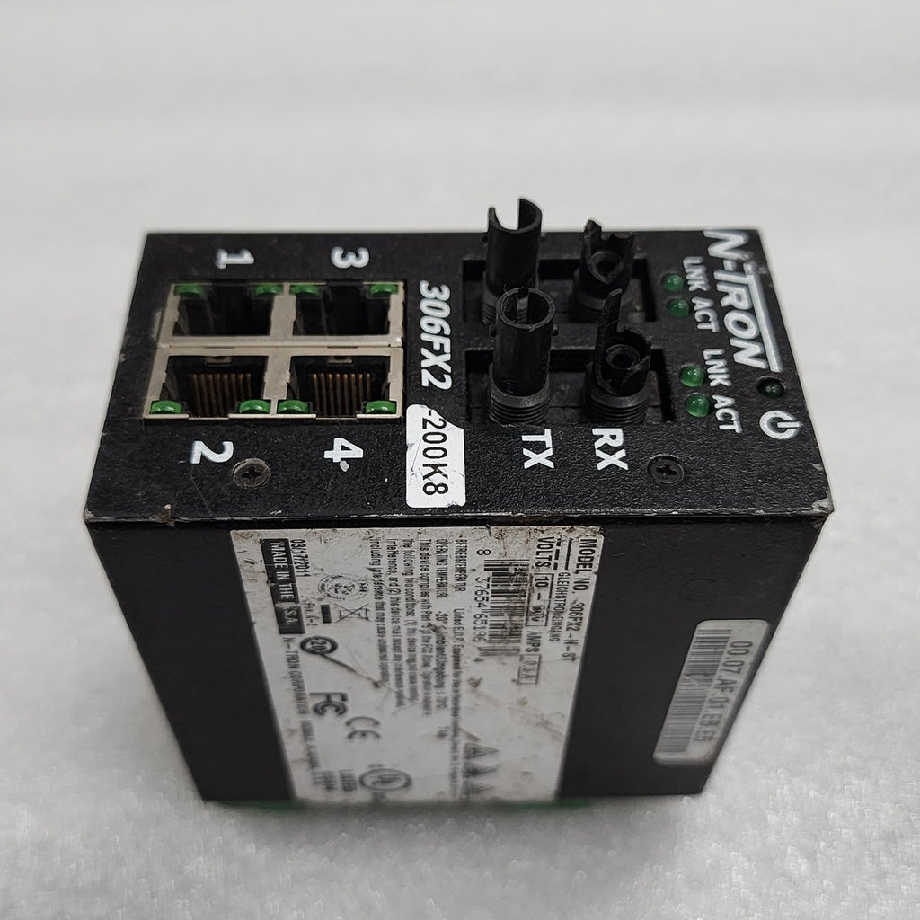 N-TRON 306FX2-N-ST INDUSTRIAL ETHERNET SWITCH 10-30V