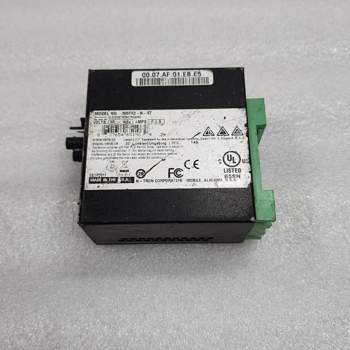 N-TRON 306FX2-N-ST INDUSTRIAL ETHERNET SWITCH 10-30V