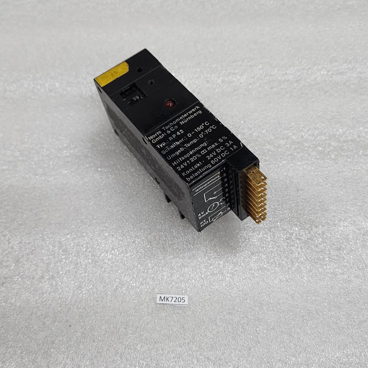 NORIS RP42 TEMPERATURE LIMIT SWITCH 24V DC PT100 INPUT 0–150°C INDUSTRIAL CONTRO