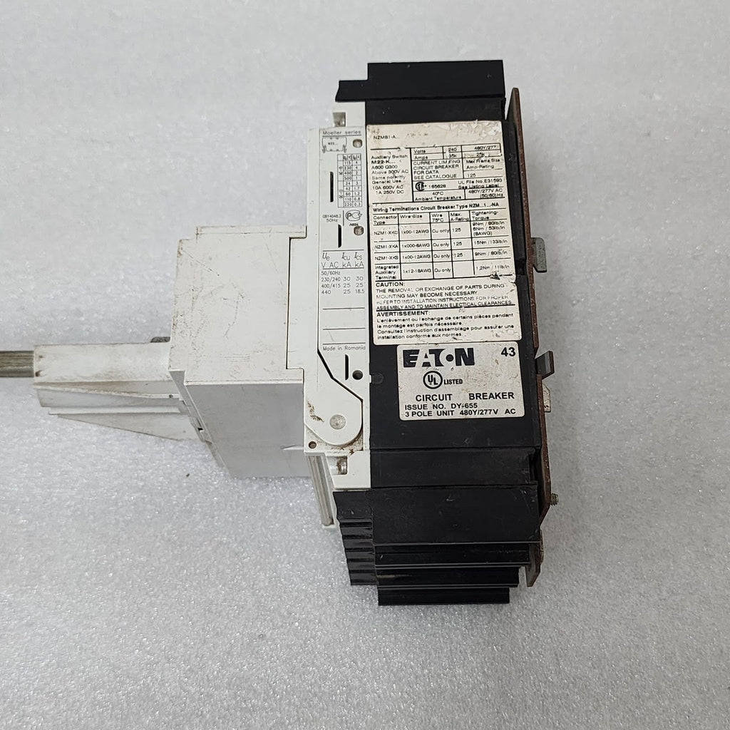 EATON NZM 1 3-POLE CIRCUIT BREAKER NZM B1 100A