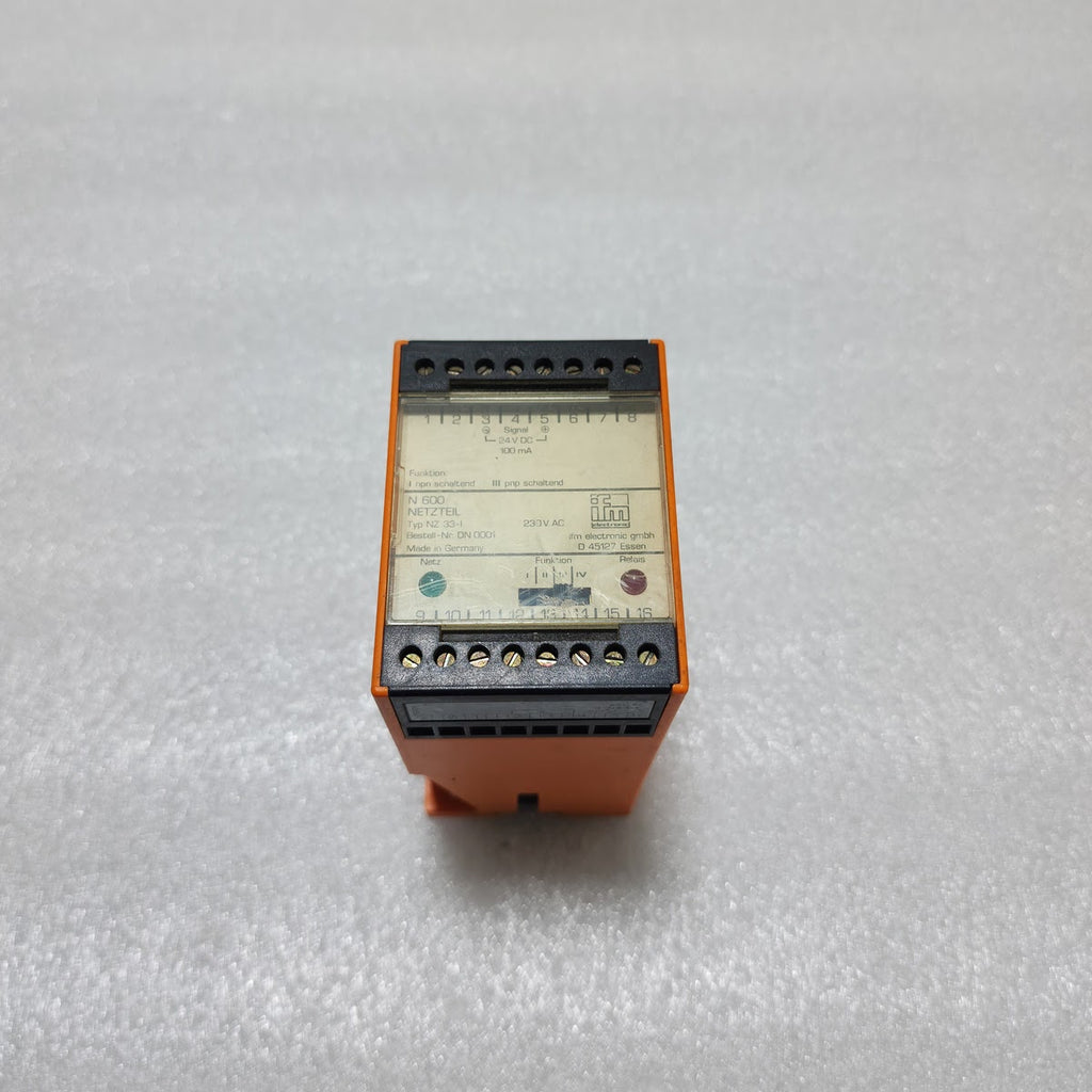 IFM ELECTRONIC N 600 TYP NZ 33-I DN 0001 230V AC