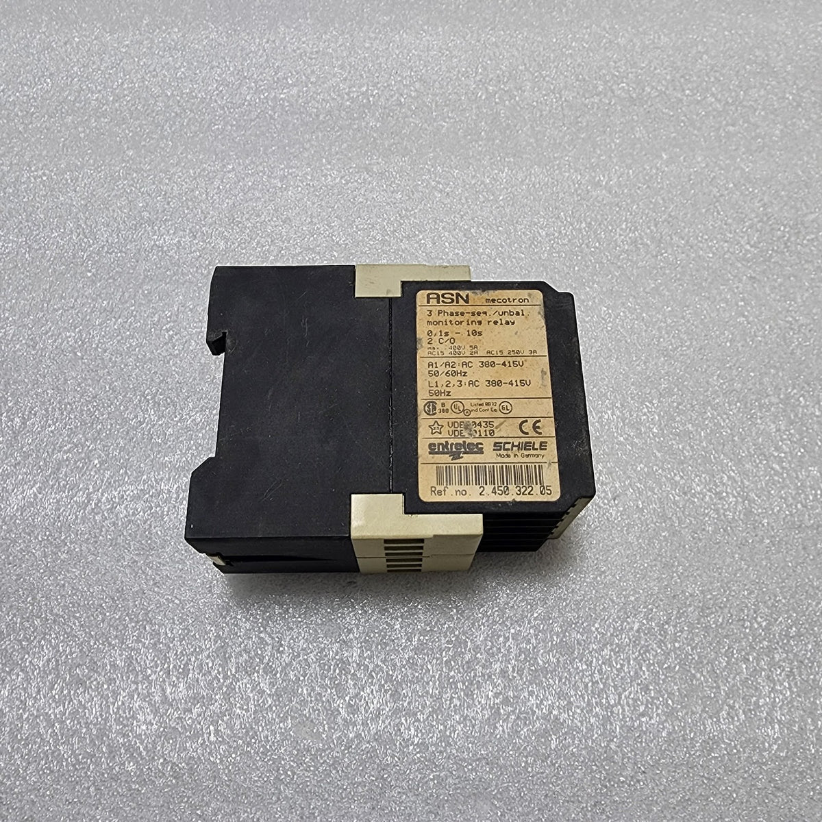 ENTRELEC SCHIELE ASN MONITORING RELAY 2.450.322.05 380-415V