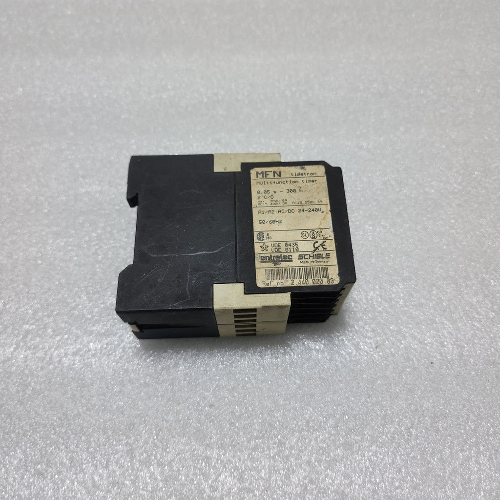 ENTRELEC SCHIELE MFN MULTIFUNCTION TIMER 2.440.020.03 24-240V AC/DC