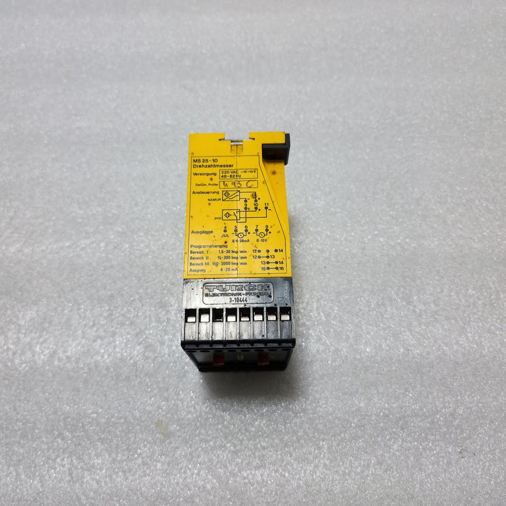 TURCK MS 25-10 TACHOMETER 220V