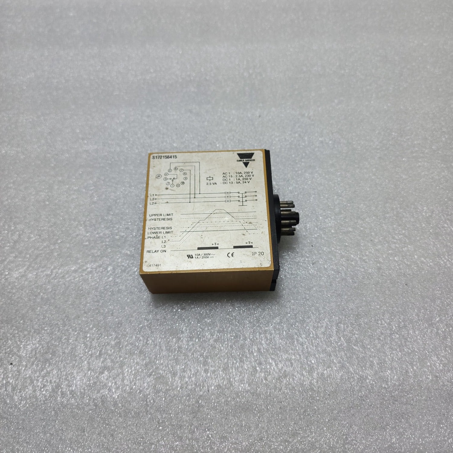 CARLO GAVAZZI S 172 156 415 AC LINE CONTROLLER 415V AC