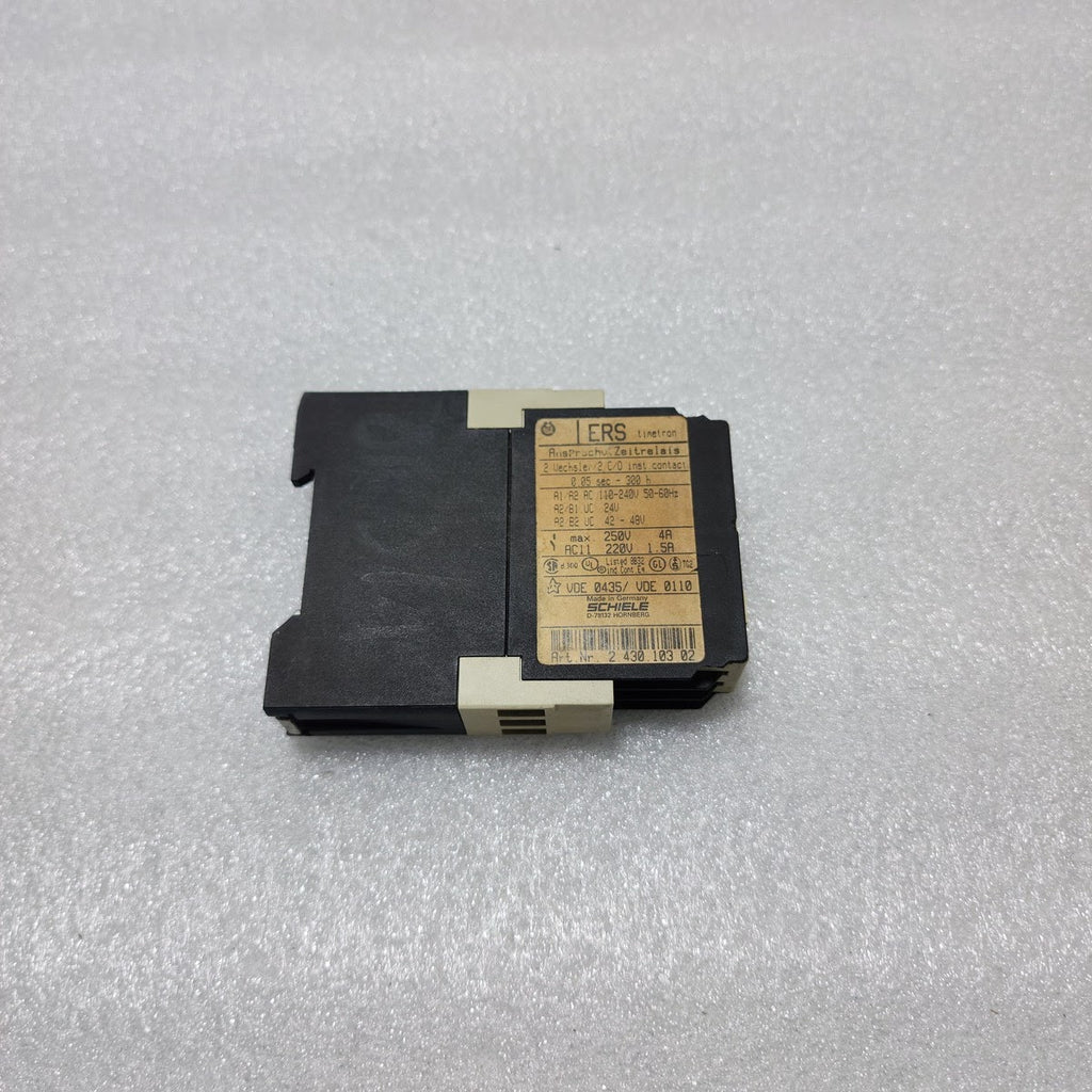 SCHIELE ERS TIMER RELAY 2.430.103.02 110-240VAC/24VAC-DC/42-48VAC
