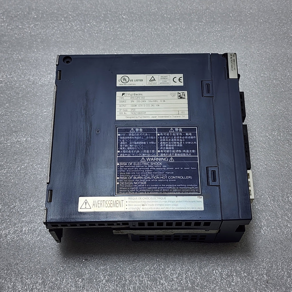 FUJI ELECTRIC RYH152F5-VV2 SERVO DRIVE 3PH 200-240V