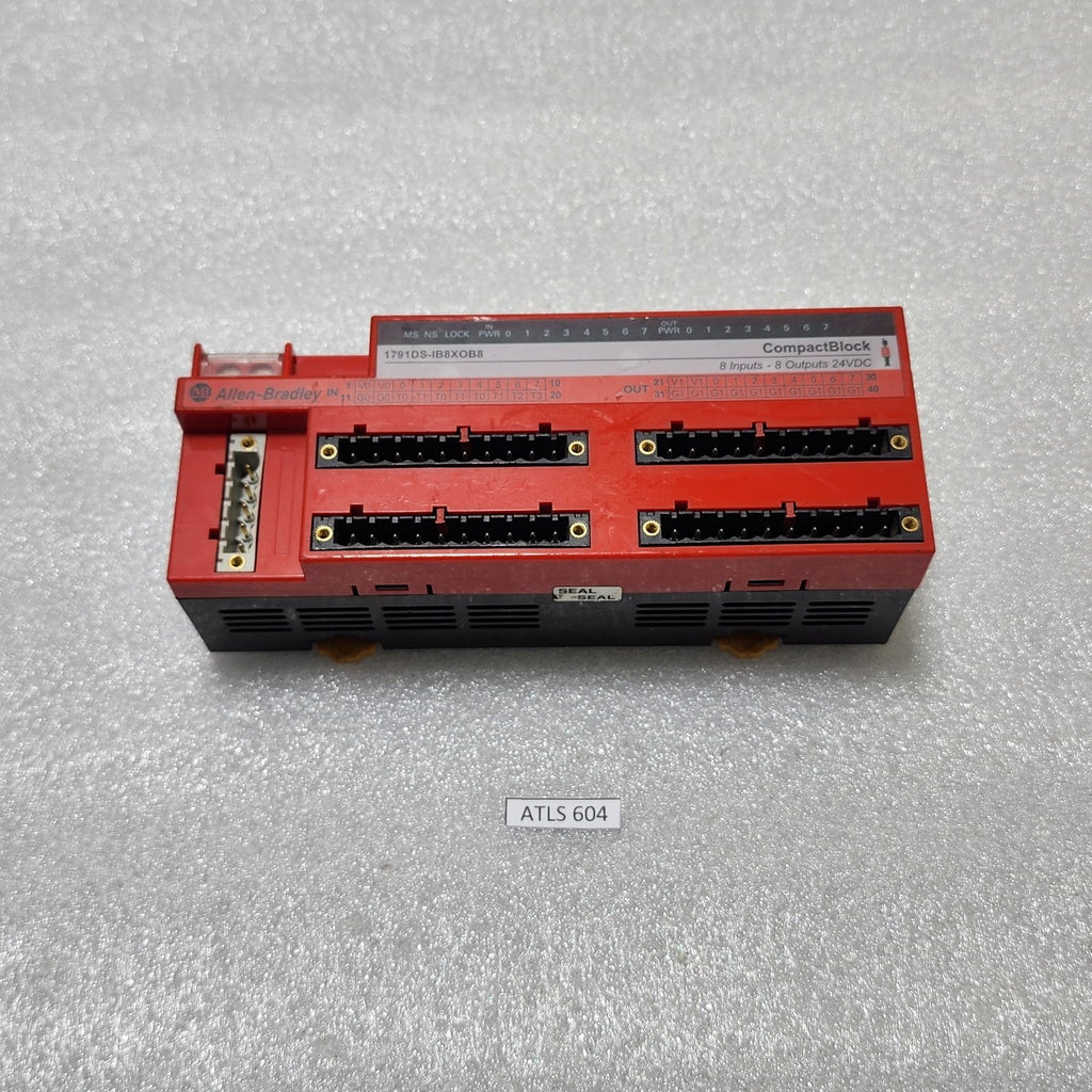 ALLEN BRADLEY CAT 1791DS-IB8XOB8 GUARD I/O DEVICENET SAFETY MODULE