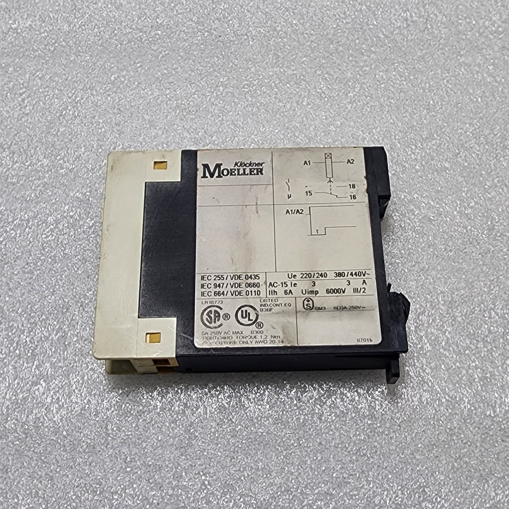 MOELLER TE 11-10-A TIMER RELAY 24-240VAC/DC 0.5-10S