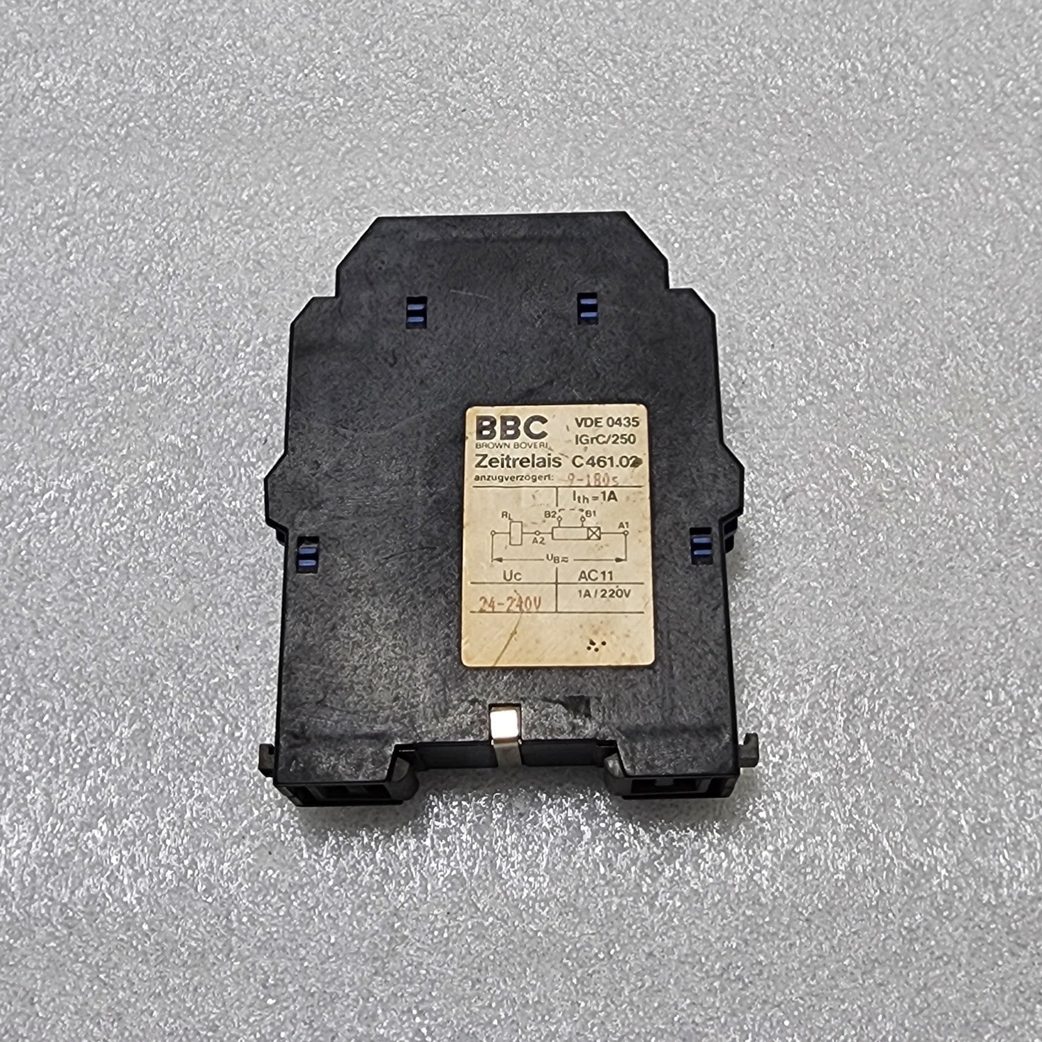 BBC C461.02 TIMER RELAY 9-180S