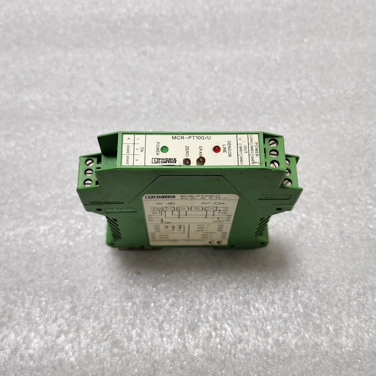 PHOENIX CONTACT MCR-PT100/U TRANSDUCER 2810340