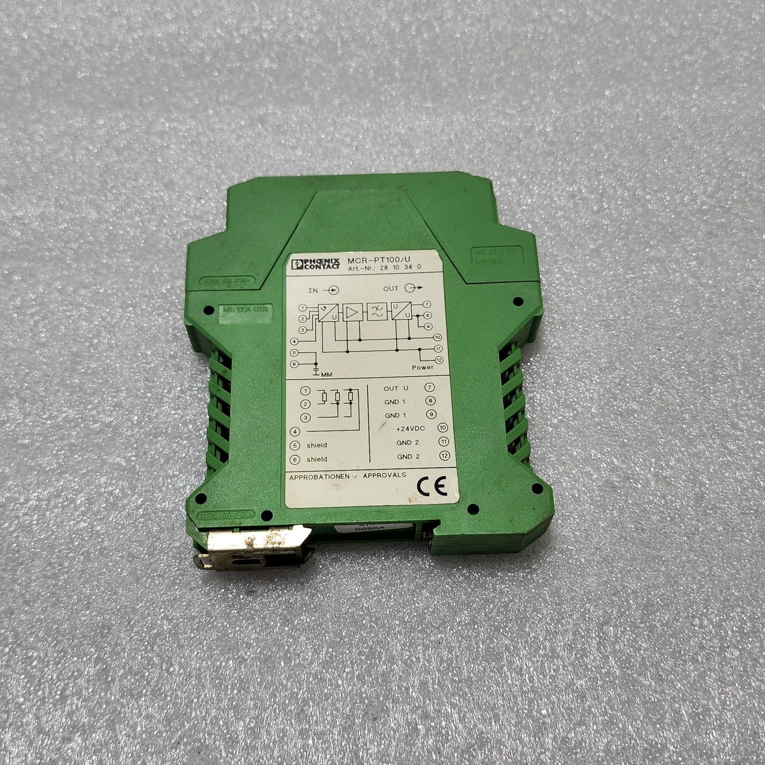 PHOENIX CONTACT MCR-PT100/U TRANSDUCER 2810340