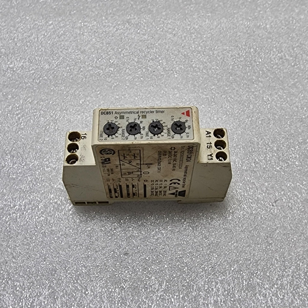 CARLO GAVAZZI DCB51CM24 ASYMMETRICAL RECYCLER TIMER  24-240VAC/24VDC