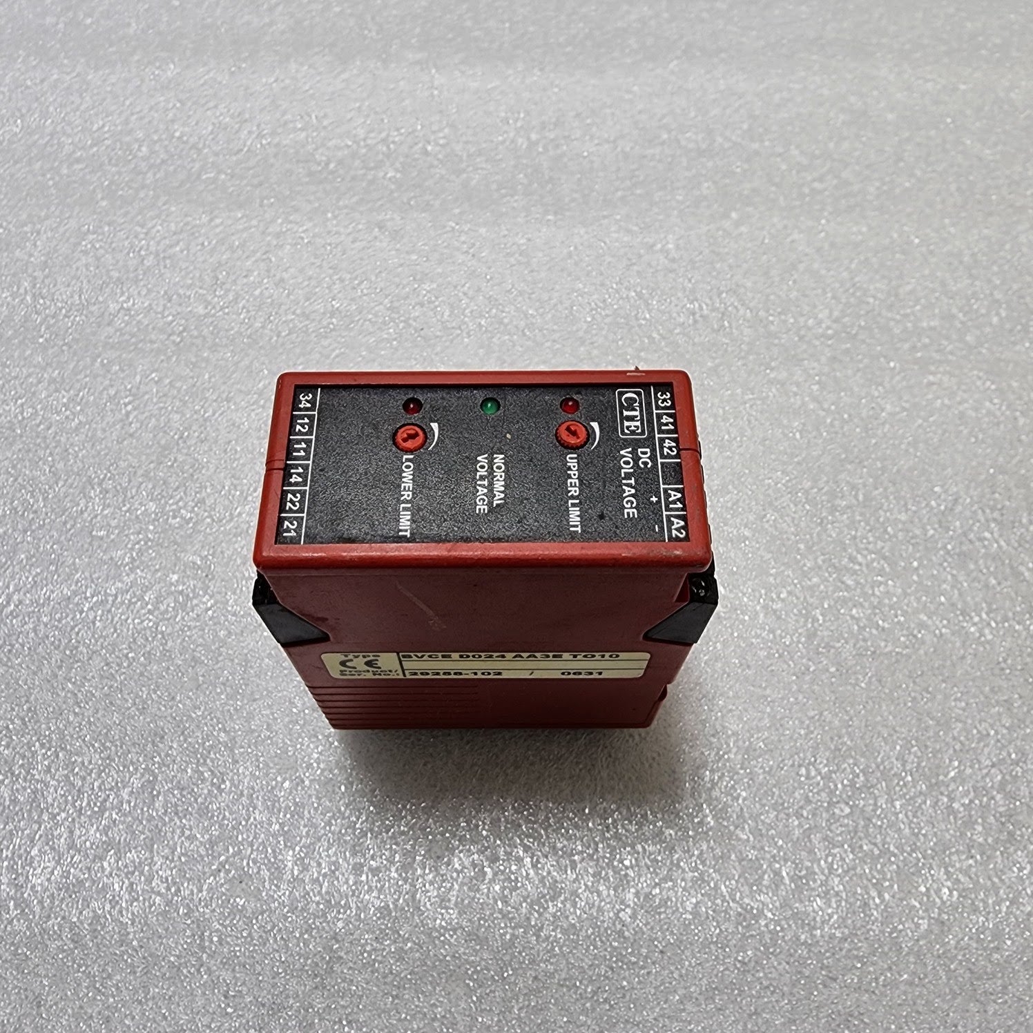 FN ELEKTRO CTE BVCE D024 AA3E T010 VOLTAGE MONITORING RELAY 24V